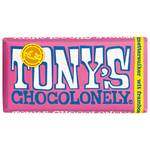 Tony's Chocolonely Weiße Schokolade mit Himbeer und Knisterzucker