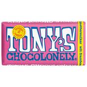 Tony's Chocolonely Weiße Schokolade mit Himbeer und Knisterzucker Vergleich
