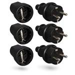 Heitech Gummi Schutzkontakt-Stecker