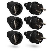 Heitech Gummi Schutzkontakt-Stecker