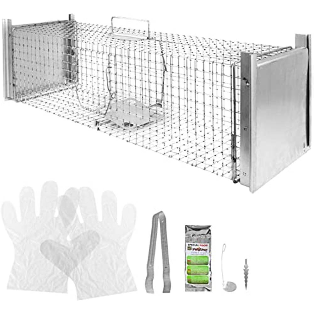 Gabbia Trappola Per Animali Talpa Ratto Mouse Topo Nutria 50 X 20 X 27 Cm Petigi