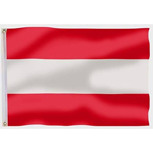 Österreich-Fahne rot-weiß-rot - Flagge mit Bundeswappen