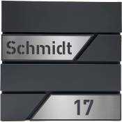 AlbersDesign Personalisierter Design Briefkasten RAL7016
