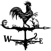 Alnicov Wetterfahne aus Metall