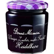 Bonne Maman Weniger Zucker, mehr Frucht Heidelbeere Vergleich