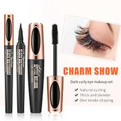Sporteon 2 in 1 4D Silk Fiber Eyelash Mascara + Eyeliner