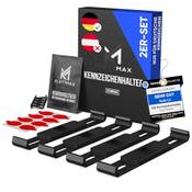 Klettmax Rahmenlose Clip Kennzeichenhalter