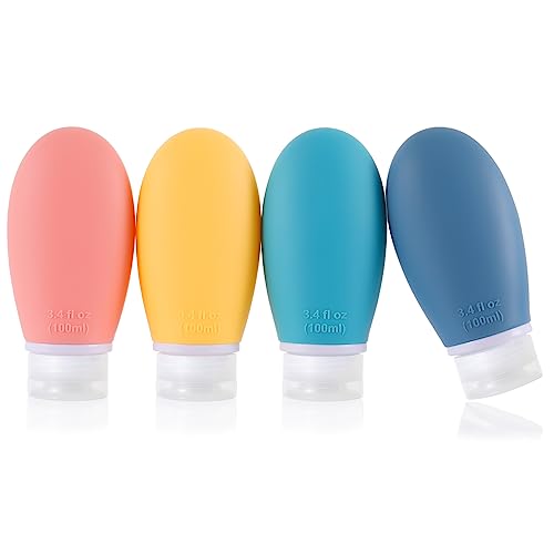 6x Transparente Reiseflaschen 100 Ml – Mit Klappverschluss & Auslaufsicher