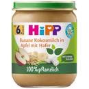 Hipp Frucht und Getreide Banane Kokosmilch in Apfel mit Hafer