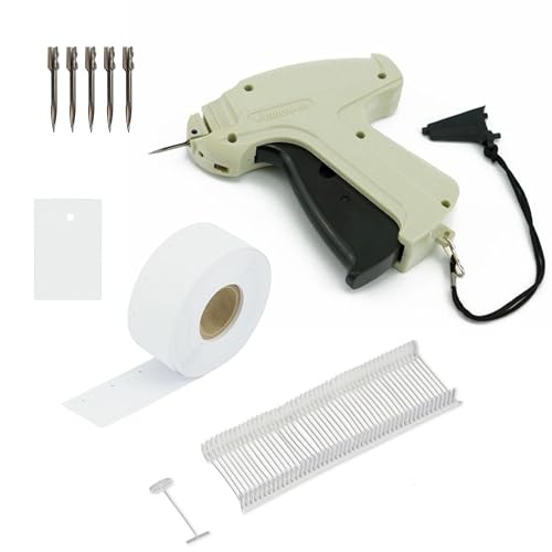 Ogrmar Etikettierpistole Manuell - Mit 5.000 Widerhaken (5,1 Cm), 6 Nadeln, Für Kleidung & Preisschilder