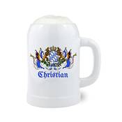 Bavariashop Bayern-Bierkrug mit Gravur