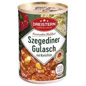 Dreistern Szegediner Gulasch mit Kartoffeln