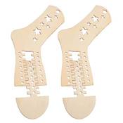 Packove 2 Stück Hölzerne Sockenblocker