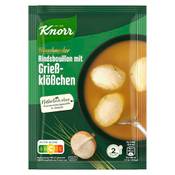 Knorr Rindsbouillon mit Grießklößchen Vergleich