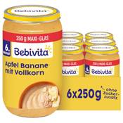 Bebivita Apfel Banane mit Vollkorn Vergleich