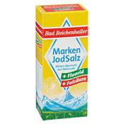Bad Reichenhaller Marken Jodsalz mit Fluorid und Folsäure Vergleich