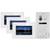 Balter EVO Video-Türsprechanlage Weiß mit drei Monitoren