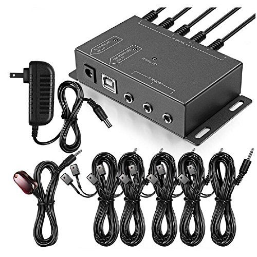Ensemble récepteur Kimex + télécommande infrarouge IR noir