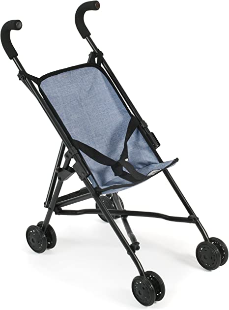 Bayer Design Puppenbuggy Lila – Klappbarer Puppenwagen Mit Sicherheitsgurt, Für Puppen Bis 46 Cm