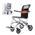 Bcbkd Rollator-Rollstuhl 2 in 1