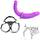 Bdsmage Doppeldildo mit Leder Gurte