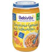 Bebivita Menüs ab dem 12. Monat Couscous-Gemüse mit Süßkartoffeln Vergleich