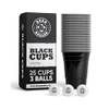 BeerBaller Black Cups
