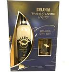 Beluga Wodka Transatlantic Racing Vodka Russian Geschenk-Set 40% 1x 0,7 Liter