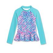 Besserbay Mädchen UV Shirt Rüschensaum