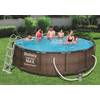 Bestway Steel Pro Max Pool Rattan-Optik