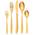 Bettlife Matt Gold Besteck Set