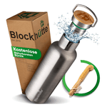 Blockhütte Premium Edelstahl Trinkflasche