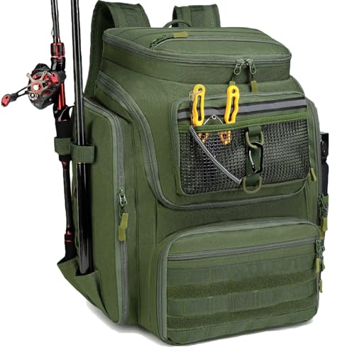 angelrucksack mit rutenhalter Angelrucksack mit 4 Boxen – Paradox Fishing