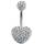 BodyTrend Bauchnabel-Piercing BPICRY050-TIT-CL-10mm