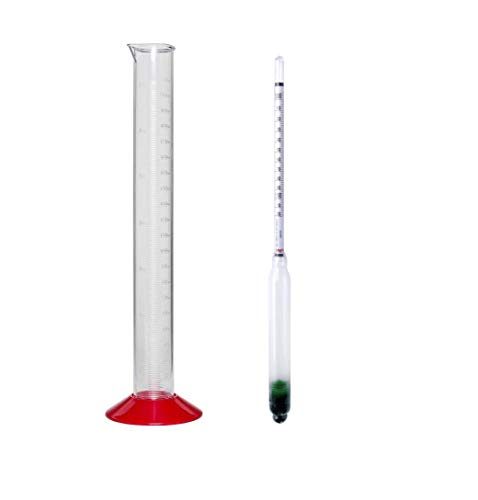 Set Alkoholmeter mit Thermometer + Vinometer + Saccharometer