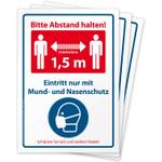 Briefbogen Maskenpflicht-Aufkleber