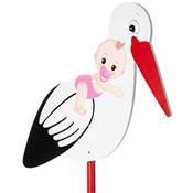 Brubaker Holzstorch mit Baby