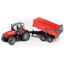 Bruder Massey Ferguson mit Wannenkippanhänger 02045