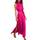 Btfbm Satin-Kleid Schlitz