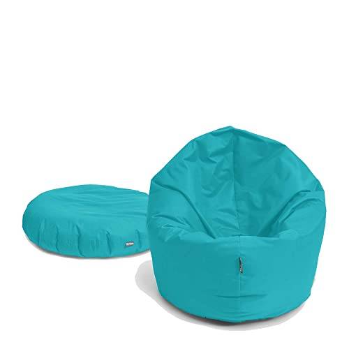 Lumaland Luxury Basketball Sitzsack - Hochwertiges Sitzkissen aus