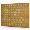 Build-Yours Wordclock Jupiter gelaserter Edelstahl