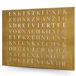 Build-Yours Wordclock Jupiter gelaserter Edelstahl