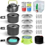 Odoland 29-teiliges Camping Kochset Vergleich