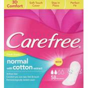 Carefree 3D comfort normal with cotton extract Vergleich