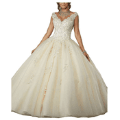 Carnivalprom Brautkleid