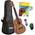 CASCHA HH 2036 FR Premium Mahagoni Konzert Ukulele Bundle 
