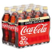 Coca-Cola Vanilla Zero Sugar Vergleich