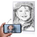 Codiarts Portrait im Stil einer Bleistiftzeichnung