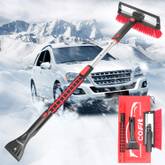 autogadget® Schneebesen 2 in 1 - Schneebesen mit Eiskratzer für Winter &  Schnee PKW KFZ