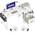 Coleshome Schreibtisch mit 3 Stoff Schubladen